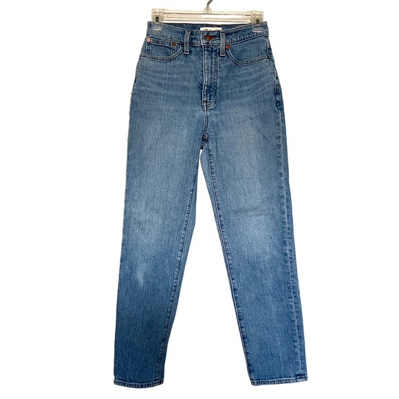 Madewell The Momjean High Waisted Mom Jeans Medium Wash Denim Size 24 - Picture 1 of 10